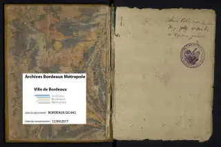 Archives Bordeaux Métropole, GG 842, page 2