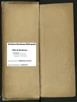 Archives Bordeaux Métropole, GG 844, page 2