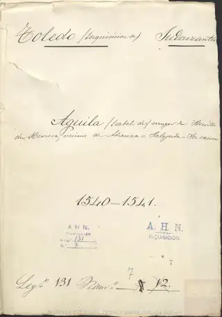 AHN, Inquisición, 131, Exp. 7, page 1