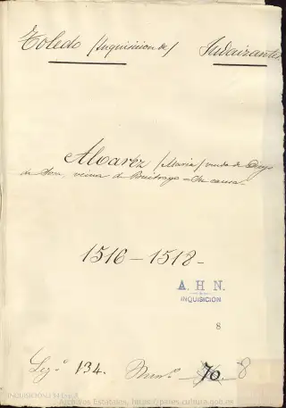 AHN, Inquisición, 134, Exp. 8, page 1
