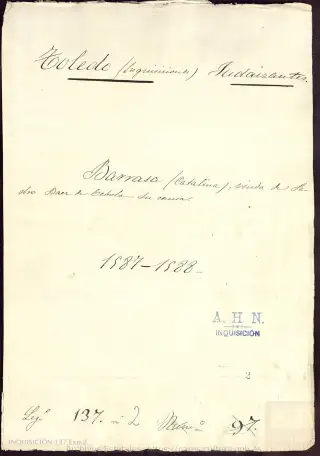 AHN, Inquisición, 137, Exp. 2, page 1
