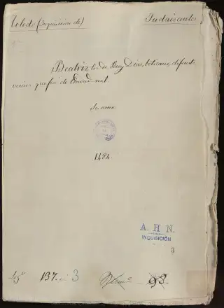 AHN, Inquisición, 137, Exp. 3, page 1