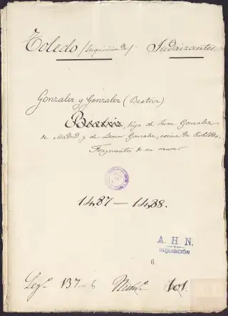 AHN, Inquisición, 137, Exp. 6, page 1
