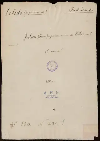 AHN, Inquisición, 146, Exp. 1, page 1