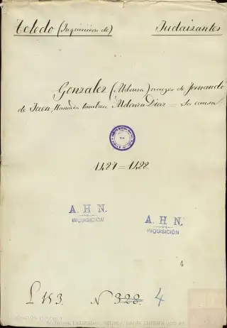 AHN, Inquisición, 153, Exp. 4, page 1