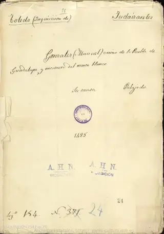 AHN, Inquisición, 154, Exp. 24, page 1