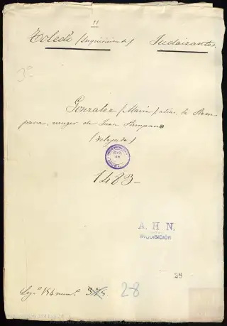 AHN, Inquisición, 154, Exp. 28, page 1