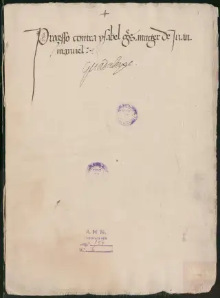 AHN, Inquisición, 154, Exp. 6, page 1