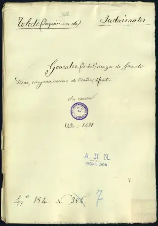 AHN, Inquisición, 154, Exp. 7, page 1