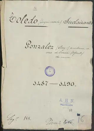 AHN, Inquisición, 155, Exp. 16, page 1