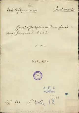 AHN, Inquisición, 155, Exp. 18, page 1