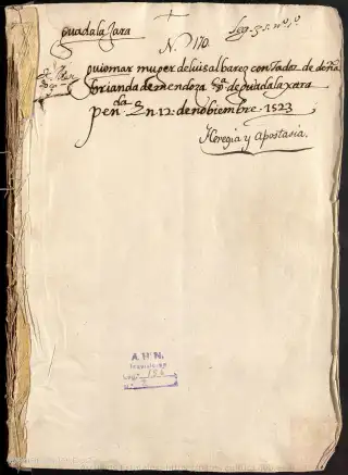 AHN, Inquisición, 156, Exp. 2, page 1