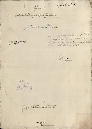 AHN, Inquisición, 160, Exp. 5, page 1