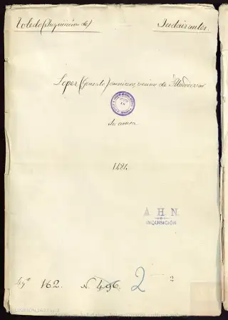 AHN, Inquisición, 162, Exp. 2, page 1