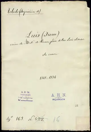AHN, Inquisición, 163, Exp. 16, page 1