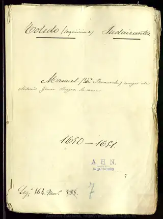 AHN, Inquisición, 164, Exp. 7, page 1