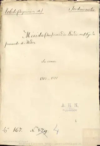 AHN, Inquisición, 167, Exp. 4, page 1