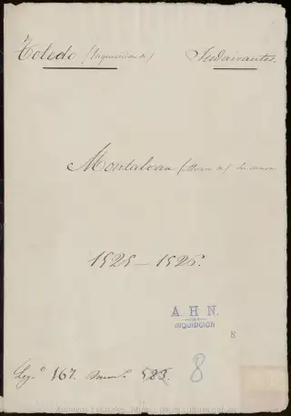 AHN, Inquisición, 167, Exp. 8, page 1