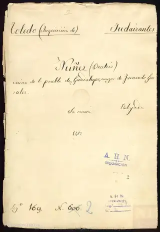 AHN, Inquisición, 169, Exp. 2, page 1