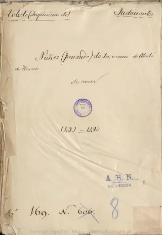 AHN, Inquisición, 169, Exp. 8, page 1