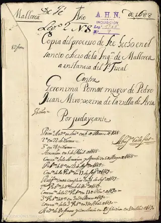AHN, Inquisición, 1706, Exp. 9, page 1
