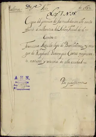 AHN, Inquisición, 1711, Exp. 18, page 1