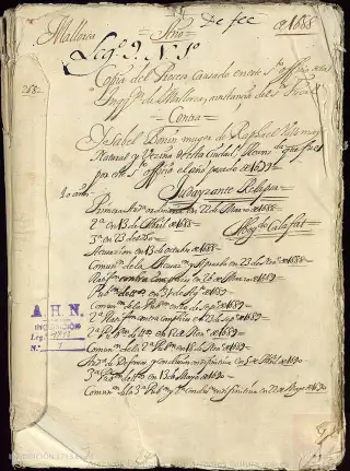 AHN, Inquisición, 1713, Exp. 1, page 1