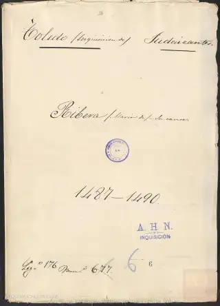 AHN, Inquisición, 176, Exp. 6, page 1