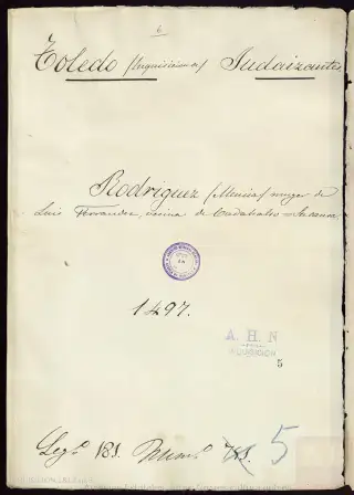 AHN, Inquisición, 181, Exp. 5, page 1