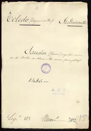 AHN, Inquisición, 183, Exp. 15, page 1