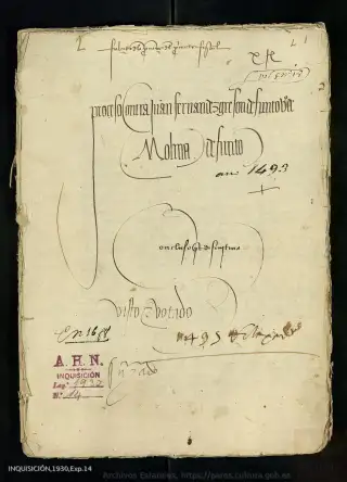 AHN, Inquisición, 1930, Exp. 14, page 1