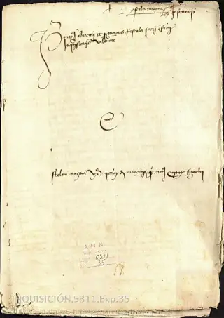 AHN, Inquisición, 5311, Exp. 35, page 1