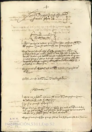 AHN, Inquisición, 5311, Exp. 52, page 1