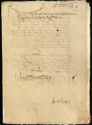 AHN, Inquisición, 5311, Exp. 55, page 1