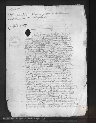 ARCHV, Registro de Ejecutorias, caja 10, 31, page 1