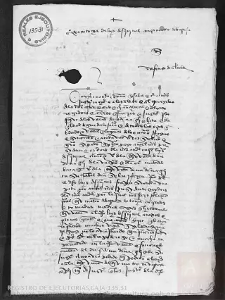 ARCHV, Registro de Ejecutorias, caja 135, 31, page 1