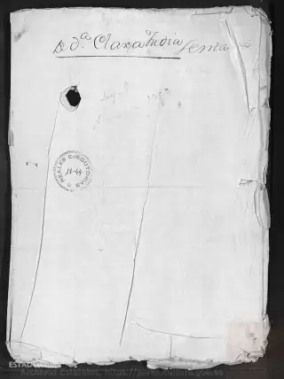 ARCHV, Registro de Ejecutorias, caja 17, 44, page 1