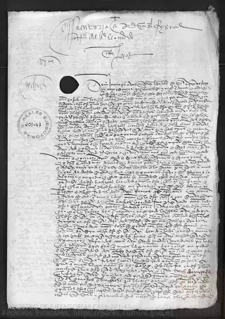 ARCHV, Registro de Ejecutorias, caja 201, 47, page 1