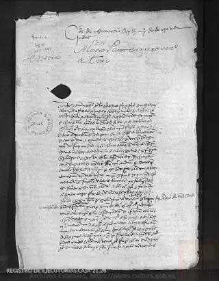 ARCHV, Registro de Ejecutorias, caja 21, 26, page 1