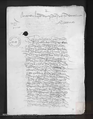 ARCHV, Registro de Ejecutorias, caja 22, 29, page 1