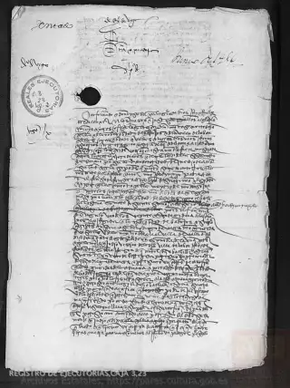 ARCHV, Registro de Ejecutorias, caja 3, 23, page 1