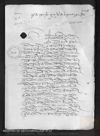 ARCHV, Registro de Ejecutorias, caja 37, 31, page 1
