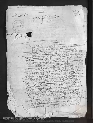 ARCHV, Registro de Ejecutorias, caja 39, 45, page 1
