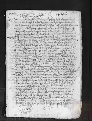 ARCHV, Registro de Ejecutorias, caja 4, 47, page 1