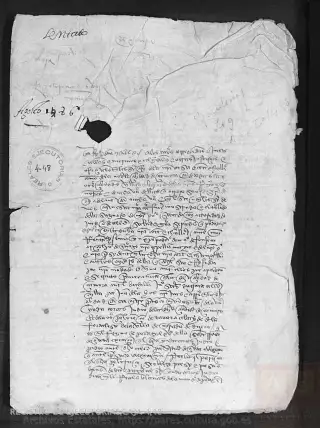 ARCHV, Registro de Ejecutorias, caja 4, 48, page 1
