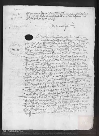 ARCHV, Registro de Ejecutorias, caja 41, 38, page 1
