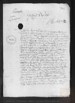ARCHV, Registro de Ejecutorias, caja 45, 26, page 1