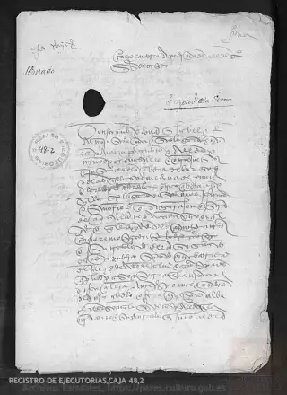 ARCHV, Registro de Ejecutorias, caja 48, 2, page 1