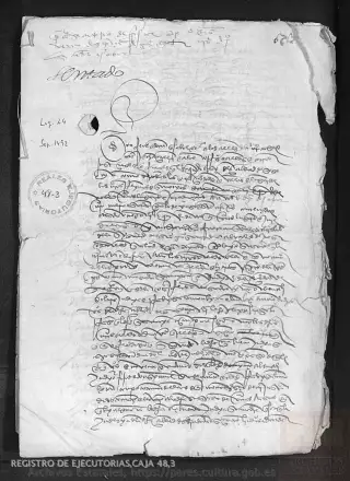 ARCHV, Registro de Ejecutorias, caja 48, 3, page 1