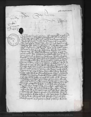 ARCHV, Registro de Ejecutorias, caja 7, 9, page 1